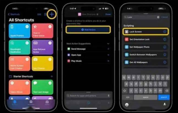 栖霞苹果14锁屏维修店分享iPhone14升级iOS16.4后如何创建锁屏快捷方式 